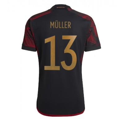 Camiseta Alemania Thomas Muller #13 Segunda Equipación Replica Mundial 2022 mangas cortas